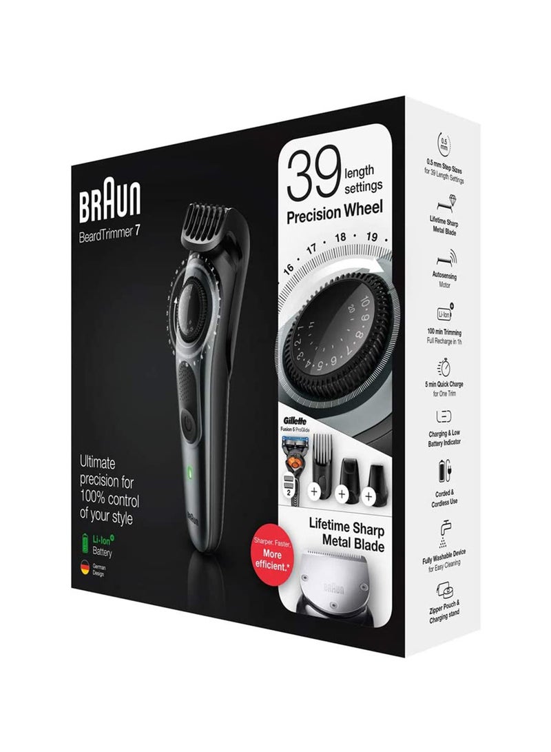 BRAUN - Braun Beard Trimmer BT7240 Grey/Black - Image 1