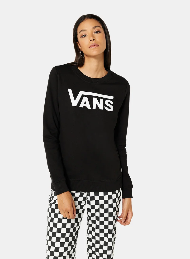 VANS Front Logo Sweatshirt Black