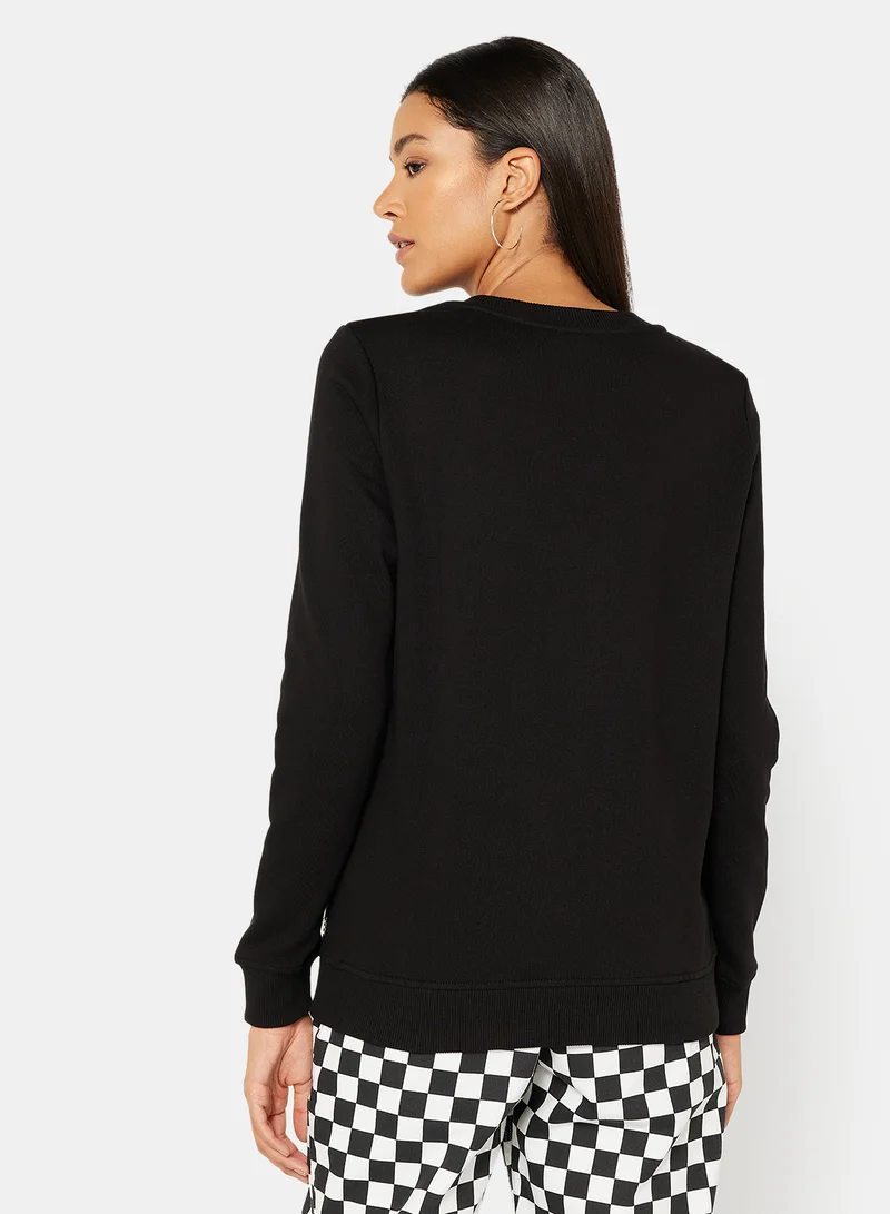 VANS Front Logo Sweatshirt Black