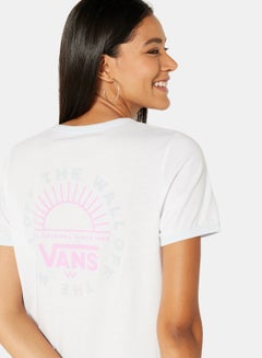 VANS Summer Schooler Ringer T-Shirt White  - Image 3