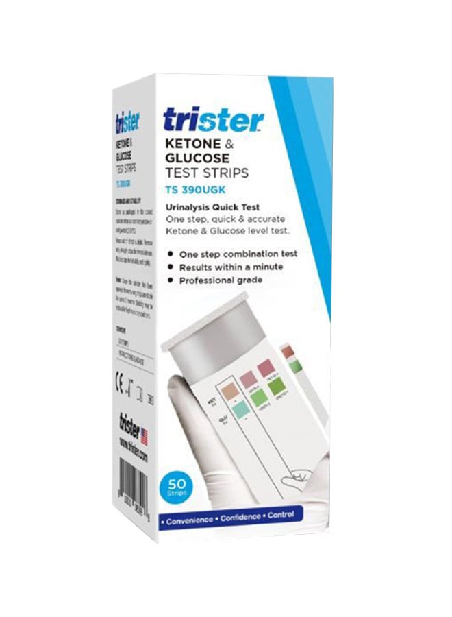 trister - Ketone & Glucose Test Strips 50’S TS-390UGK - Image 1