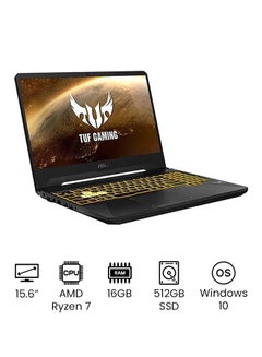 TUF FX505DT Gaming Laptop With 15.6-Inch Display, AMD Ryzen 7-3750H Processer/16GB RAM/512GB SSD/4GB NVIDIA GeForce GTX 1650 Graphics Card With Mechanical Keyboard And Mouse/International Version English Black