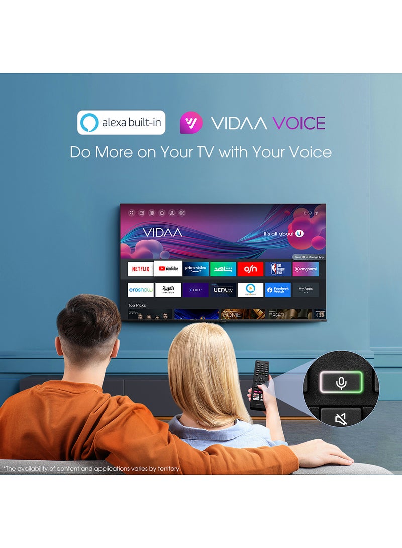 Hisense - E7H (65 Inch) 4K UHD Smart VIDAA TV, With Quantum Dot Colour, Dolby Vision HDR, DTS Virtual X, Bluetooth And Wi-Fi (2022 NEW) 65E7H Black - Image 1