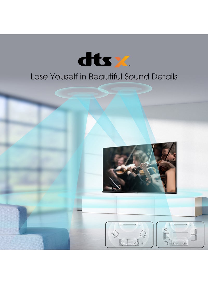 Hisense - E6H (75 Inch) 4K UHD Smart VIDAA TV, With Dolby Vision HDR, DTS Virtual X, Bluetooth And Wi-Fi (2022 NEW) 75E6H Black - Image 1