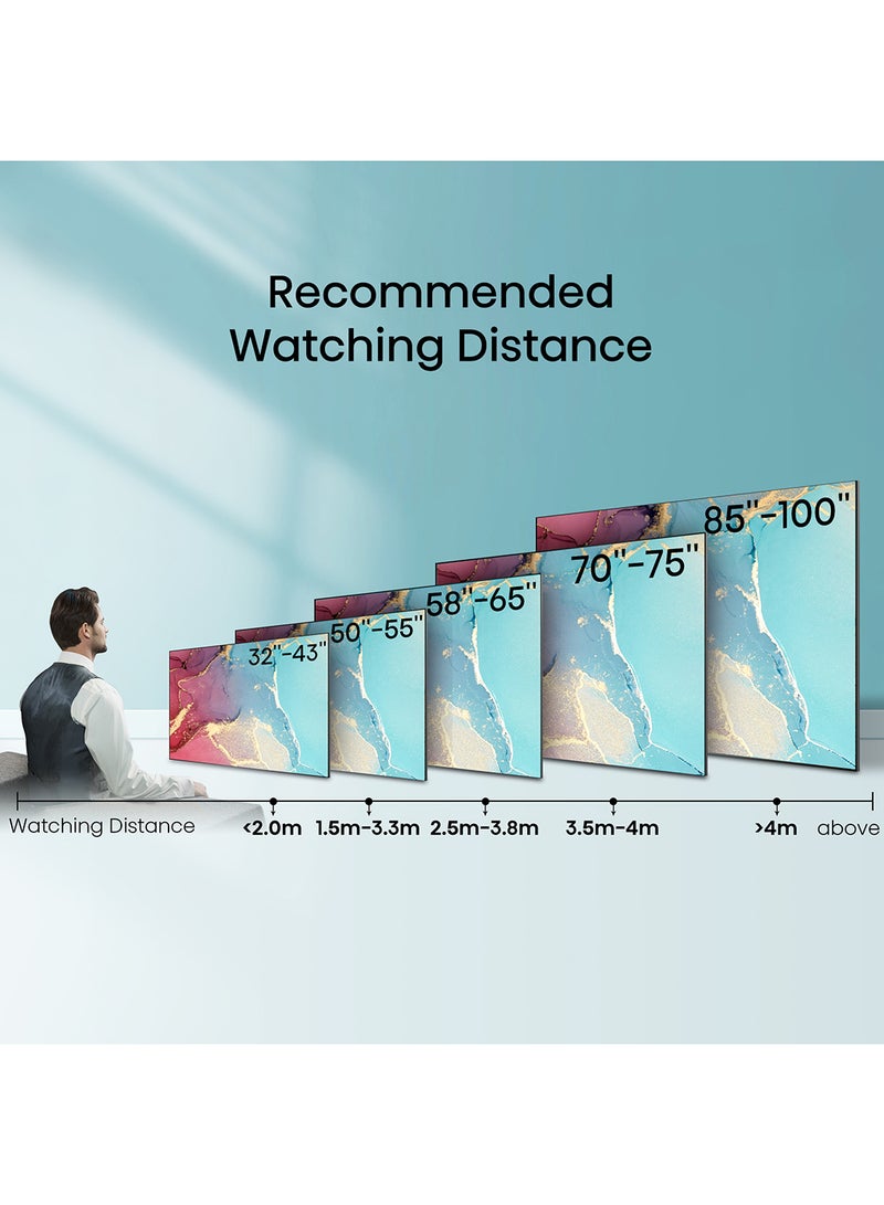 Hisense - E6H (55 Inch) 4K UHD Smart VIDAA TV, With Dolby Vision HDR, DTS Virtual X, Bluetooth And Wi-Fi (2022 NEW) 55E6H Black - Image 1
