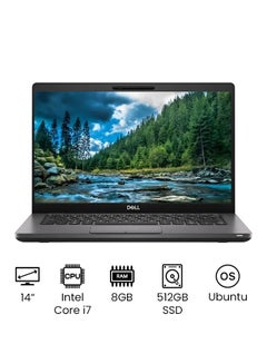 ديل لابتوب لاتيتيود 5400 بشاشة 14 بوصة ومعالج كور i7 وذاكرة رام 8 جيجابايت ومحرك أقراص SSD بسعة 512 جيجابايت وبطاقة رسومات إيه إم دي راديون 540X بسعة 2 جيجابايت بالإصدار العالمي أسود  - Image 1