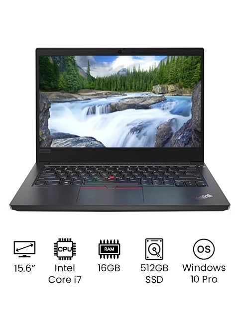 ThinkPad P15s G1 With 15.6-Inch Display, Core i7 Processor/16GB RAM/512GB SSD/2GB NVIDIA Quadro P520 Graphics International Version Black