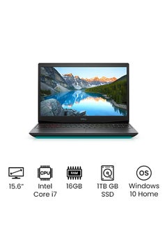 G5 15 5500, 15.6 Inches FHD Gaming Laptop, 10th Gen Intel Core i7-10750H/ 16GB RAM/ 1TB SSD/ Nvidia GeForce RTX2060 6GB Graphics/ Windows 10 Home /International Version English/Arabic Black