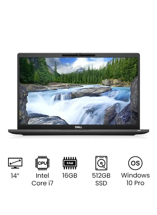 (Upgraded Version) Latitude 7420 Laptop With 14-Inch FHD Display, Core i7-1185G7 Processer/16GB RAM/512GB SSD/Intel Iris Plus Graphics/Windows 10 Pro /International Version English Black