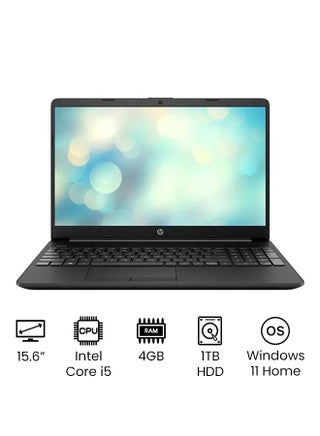 LAP 15-DW1380NIA Laptop With 15.6-Inch Display, Core i5-10210U Processer/4GB RAM/1TB HDD/Intel UHD Graphics /International Version English BLACK - v1656600824/N52487178A_1