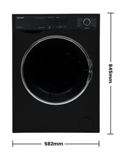 SHARP Washing Machine Fully Automatic 400 W ES-FP914CXE-B Black  - Image 1