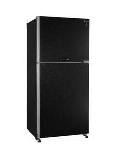 شارب ثلاجة رقمية بتقنية العاكس وخاصية منع تكون الثلج ببابين من الزجاج 300 W SJ-PV69G-BK أسود  - Image 1