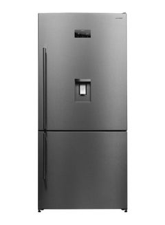 Advanced No Frost Digital Refrigerator With Bottom Freezer And Two Doors, 2 Pieces, 565 Liters SJ-BG725D-SS Grey