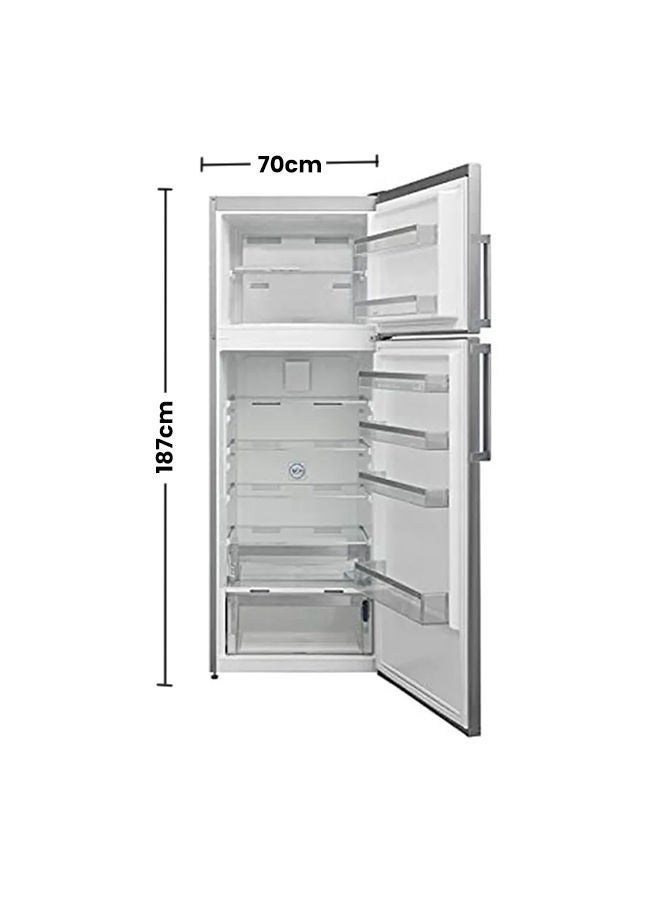 وايت وستنجهاوس - ثلاجة بدون فروست مع بابين سعة 451 لترا طراز WGT-485SS 250 W WGT-485SS فضي - Image 1