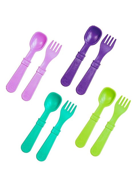 8-Piece Recycled Spoon And Fork Set