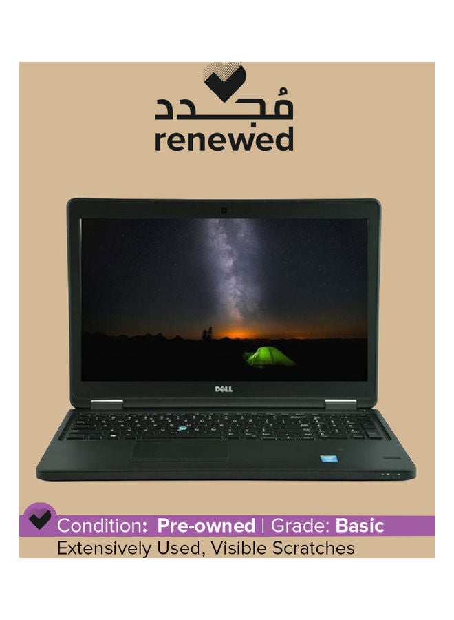 Renewed - Latitude 5550 (2015) Laptop With 15.6-Inch Display, Intel Core i3 Processor/5th Gen/4GB RAM/128GB SSD/Intel HD Graphics Black English Black