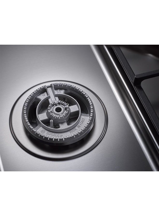 LA GERMANIA - Freestanding Cooker 90 x 60 cm 5 Gas Burners 9M10G4A1X4AWW Stainless x Black - Image 1