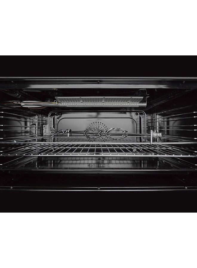 LA GERMANIA - Freestanding Cooker 90 x 60 cm 5 Gas Burners 9M10G4A1X4AWW Stainless x Black - Image 1