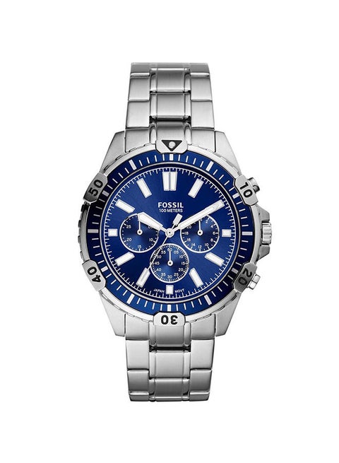 Men's Stainless Steel Analog Wrist Watch FS5623 - 44 mm - Silver
