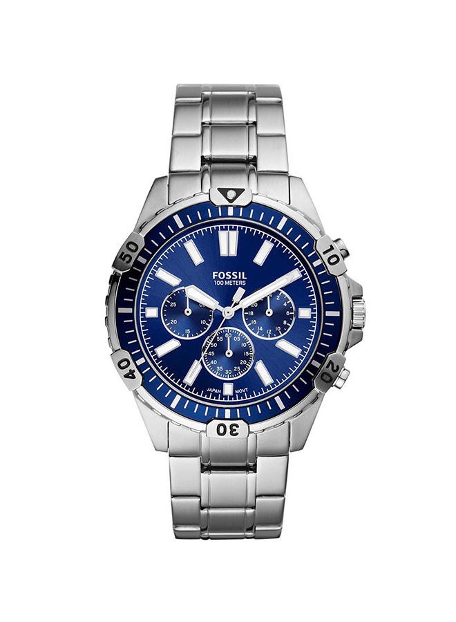 FOSSIL - Men's Stainless Steel Analog Wrist Watch FS5623 - 44 mm - Silver - Image 1