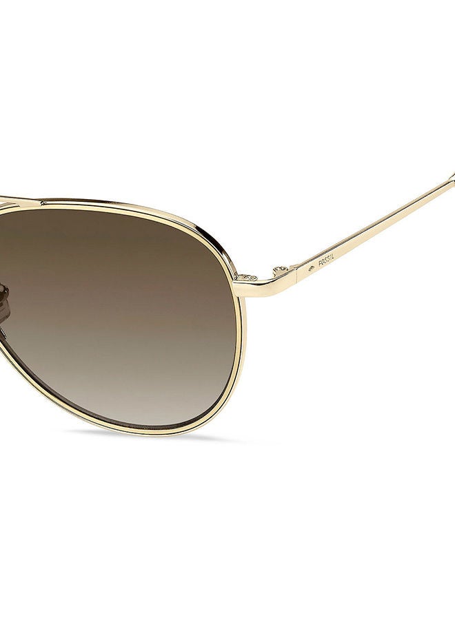 فوسيل نظارة شمسية بإطار آفياتور - مقاس العدسة: 57 مم للنساء - Image 3