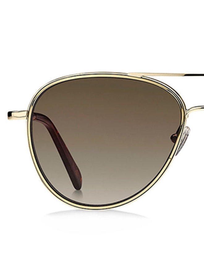 فوسيل نظارة شمسية بإطار آفياتور - مقاس العدسة: 57 مم للنساء - Image 4