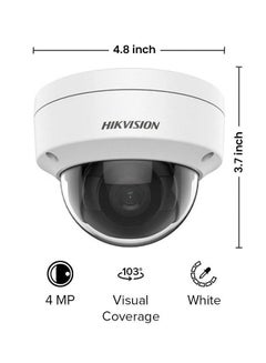 HIKVISION 4 Mp Vandal Wdr Fixed Dome Network Camera  - Image 2