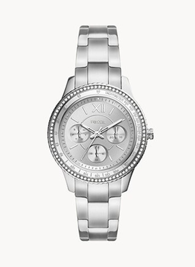 FOSSIL Women's Analog Round Wrist Watch With Stainless Steel Strap ES5108  - Image 1