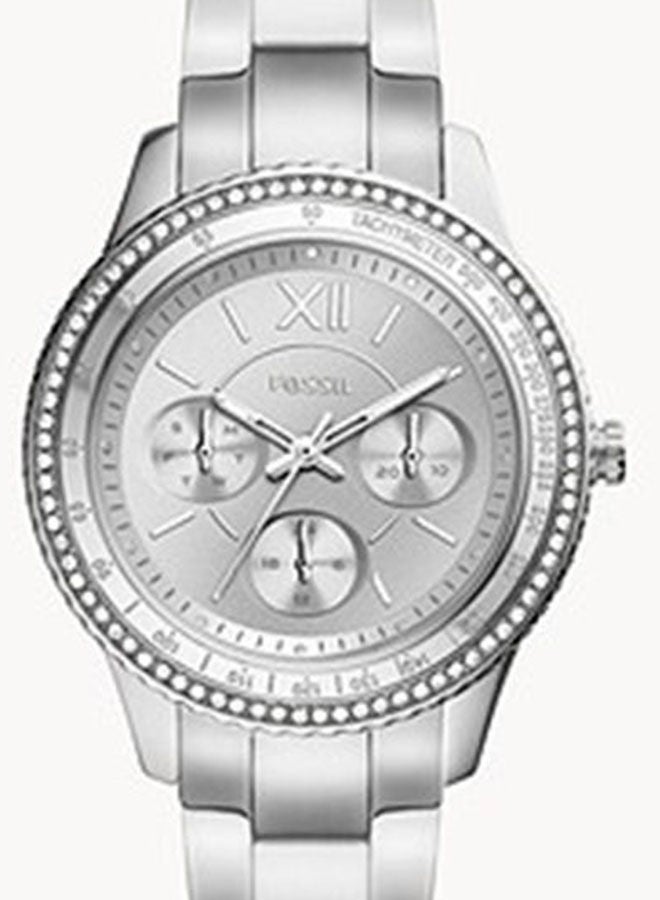 FOSSIL Women's Analog Round Wrist Watch With Stainless Steel Strap ES5108  - Image 2