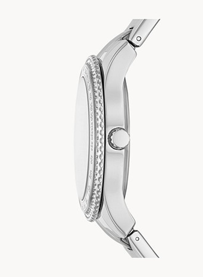 FOSSIL Women's Analog Round Wrist Watch With Stainless Steel Strap ES5108  - Image 4