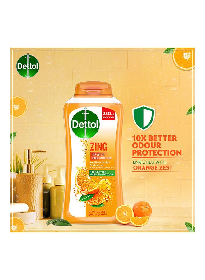 Dettol - Antibacterial Shower Gel and Body Wash with Orange Zest 250ml - Image 1