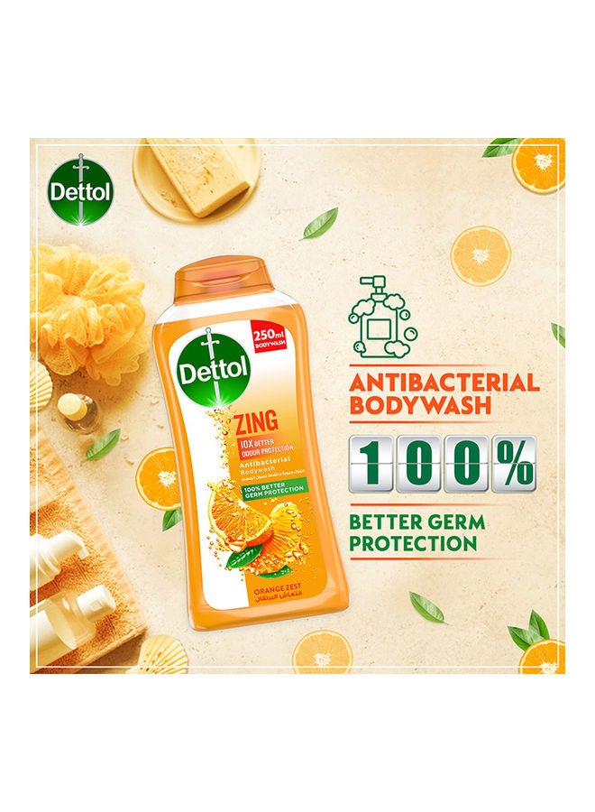 Dettol - Antibacterial Shower Gel and Body Wash with Orange Zest 250ml - Image 1