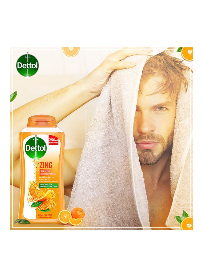 Dettol - Antibacterial Shower Gel and Body Wash with Orange Zest 250ml - Image 1