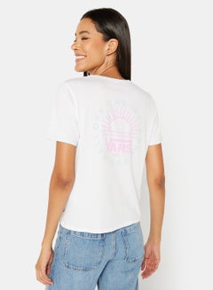 VANS Summer Schooler Ringer T-Shirt White  - Image 1