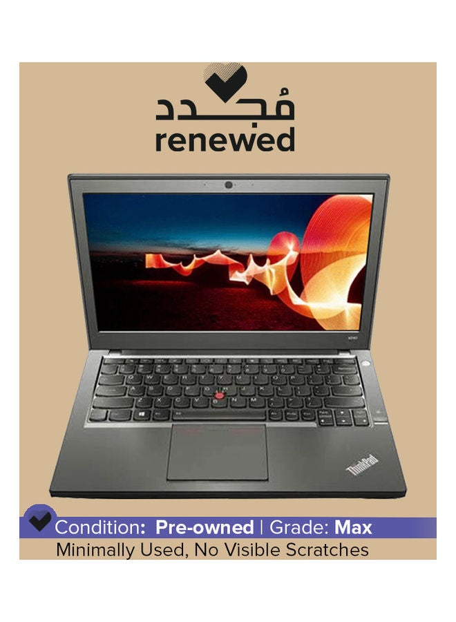 Lenovo Renewed - Thinkpad x240 (2014) Laptop With 12.5-Inch Display, Intel Core i7 Processor/4th Gen/8GB RAM/256SSD/Intel HD Graphics Black English Black - Image 1