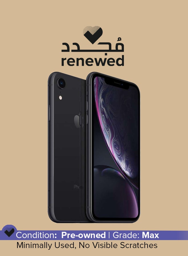 Apple Renewed - iPhone XR With FaceTime Black 64GB 4G LTE - Image 1