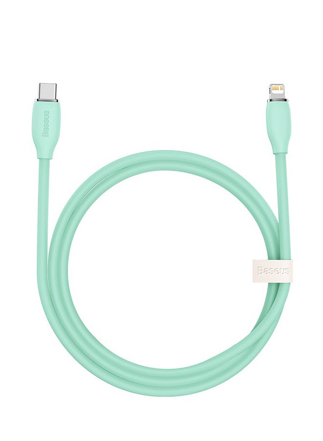 Baseus iPhone Charger Cable 1.2m USB C to Lightning Cable Fast Charging Power Delivery PD 20W iPhone Cable for iPhone 14/14 Pro/14 Plus/14 Pro Max, iPad Pro, iPhone 8-13 All Series Green  - Image 1