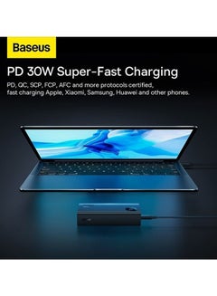 Baseus 10000 mAh Power Bank PD USB-C, 30W Power Delivery Fast Charging with LED Digital Display Battery Pack, 3 input Compatible for iPhone 15 Pro Max/15 Plus,14/13/12/11 Series, All Smart Phones Black  - Image 4
