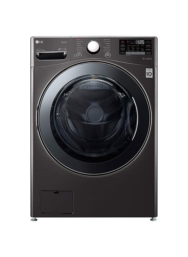 LG - 20/12 KG Front Loading Washer & Dryer With TurboWash, Steam With 6Motion Inverter Direct Drive Motor, 1100 RPM, Steam Technology 3375 W F20L2CRV2E2 Black - Image 1