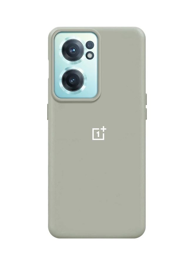 MARGOUN OnePlus Nord CE 2 Silicone Liquid Case Soft Ultra Slim Shockproof Full Body Protection Cover 6.43inch Grey - Image 3