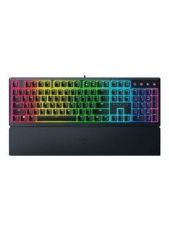 Razer Ornata V3 X Gaming Keyboard - US Layout, Low-Profile Keys, Silent Membrane Switches, UV-Coated Keycaps, Spill Resistant, Chroma RGB Lighting, Ergonomic Wrist Rest - Classic Black