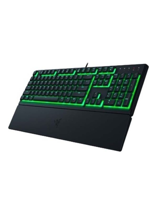 RAZER - Razer Ornata V3 X Gaming Keyboard - US Layout, Low-Profile Keys, Silent Membrane Switches, UV-Coated Keycaps, Spill Resistant, Chroma RGB Lighting, Ergonomic Wrist Rest - Classic Black - Image 1