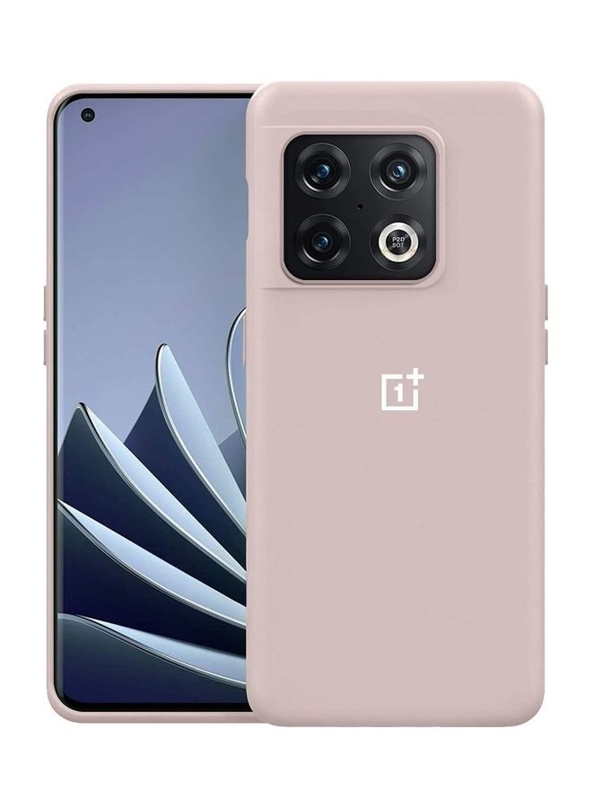 MARGOUN OnePlus 10 Pro Silicone Liquid Case Soft Ultra Slim Shockproof Full Body Protection Cover 6.7inch Pink Sand - Image 1