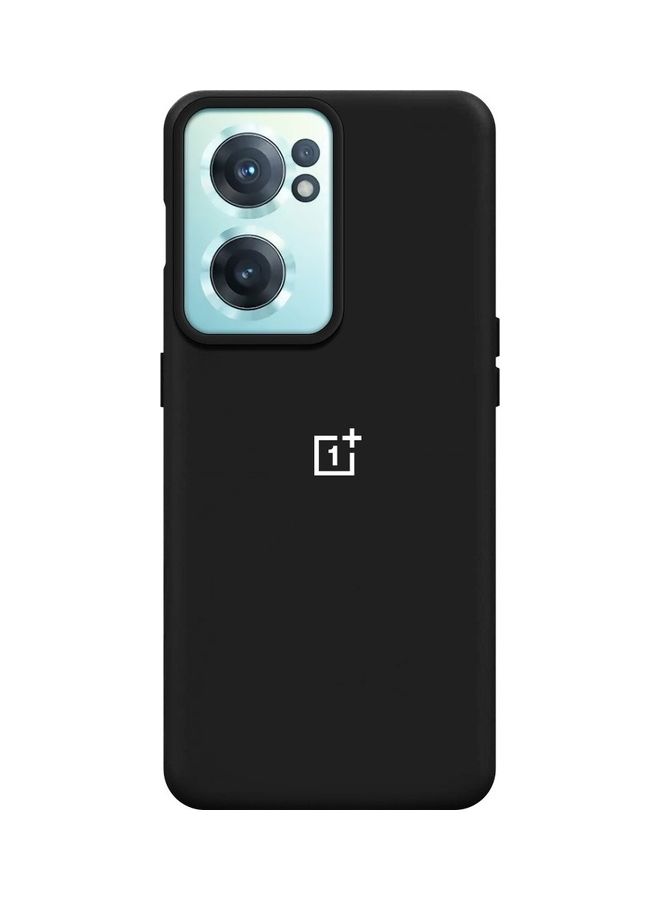 MARGOUN OnePlus Nord CE 2 Silicone Liquid Case Soft Ultra Slim Shockproof Full Body Protection Cover 6.43inch Black - Image 3