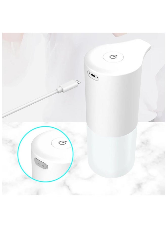 مضخة صابون فوم إلكترونية محمولة بشحن USB مع بطارية 1200 مللي أمبير - Image 4