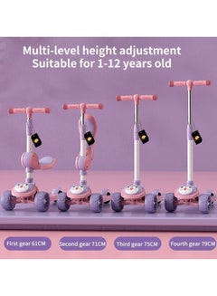 Kidle 2 In 1 Adjustable Height Foldable Scooter 79x25x58cm  - Image 2