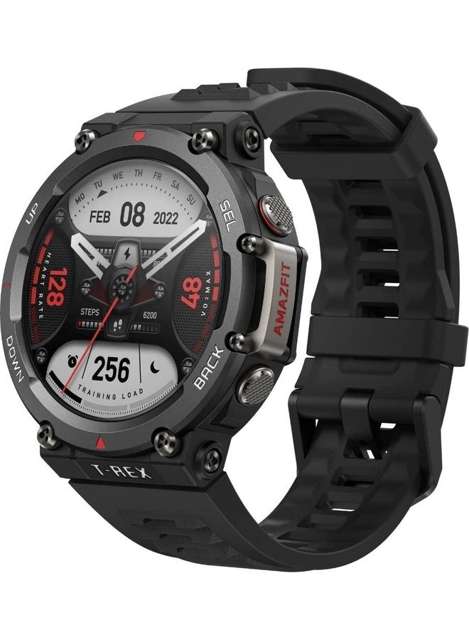 Amazfit T-Rex 2 Smartwatch Rugged Outdoor GPS 15 Military-Grade Tests Real-Time Navigation 24-Day Battery Strength Exercise 150+ Sport Modes Water Resistant Ember Black - Image 1