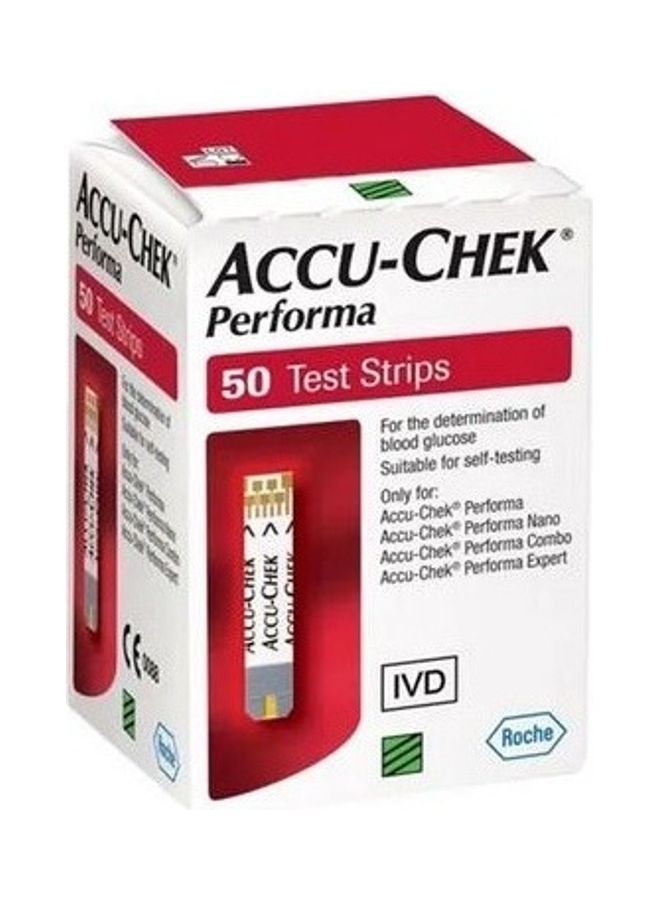 ACCU-CHEK - 50-Piece Performa Blood Glucose Test Strips - Image 1