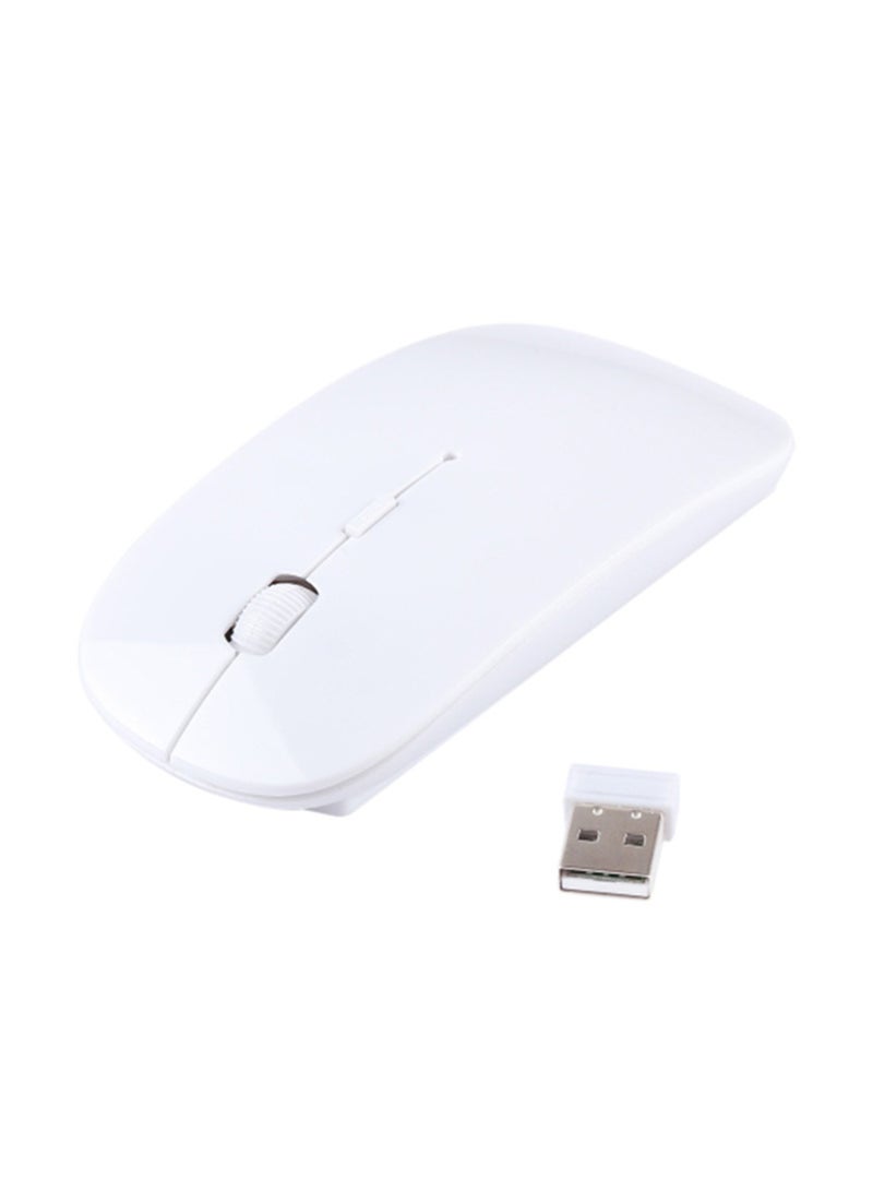 HXSJ M80 Wireless Optical Mouse White - Image 1
