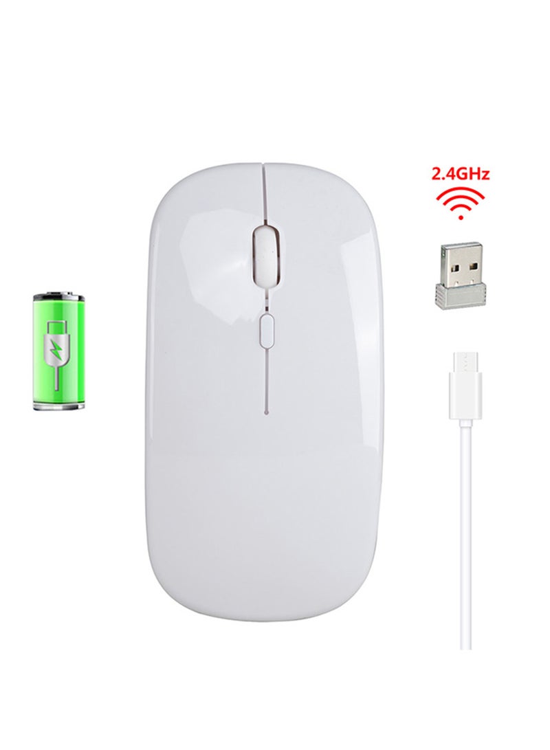 HXSJ M80 Wireless Optical Mouse White - Image 2